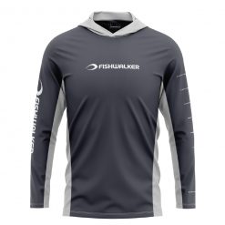 VENTURIUS Hooded Long Sleeve Shirt - Shark Grey