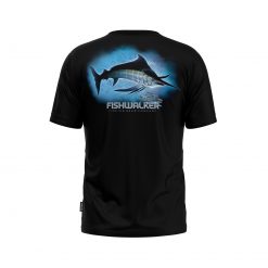 MARLIN BLACK T-SHIRT BACK ART
